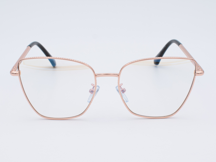 Lunettes anti lumière bleue Paloma - Rose Gold et Noir